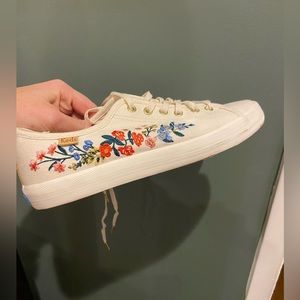 Keds x Rifle Paper Co. Kickstart Embroidered Rosalie, sz 7